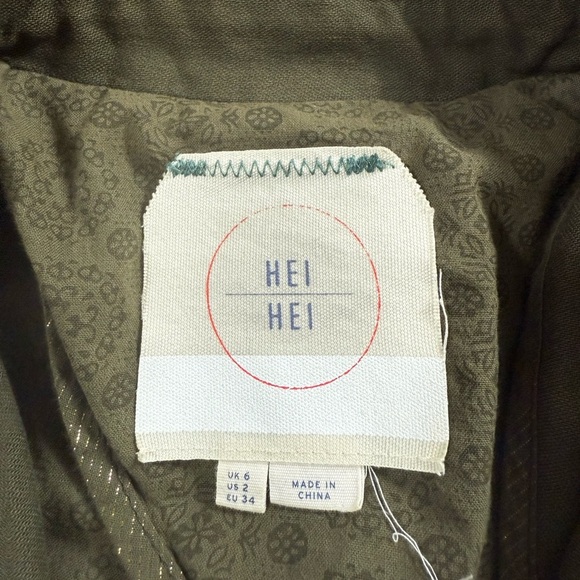 Anthropologie Hei Hei Delaine Houndstooth Utility Jacket - Picture 4 of 11